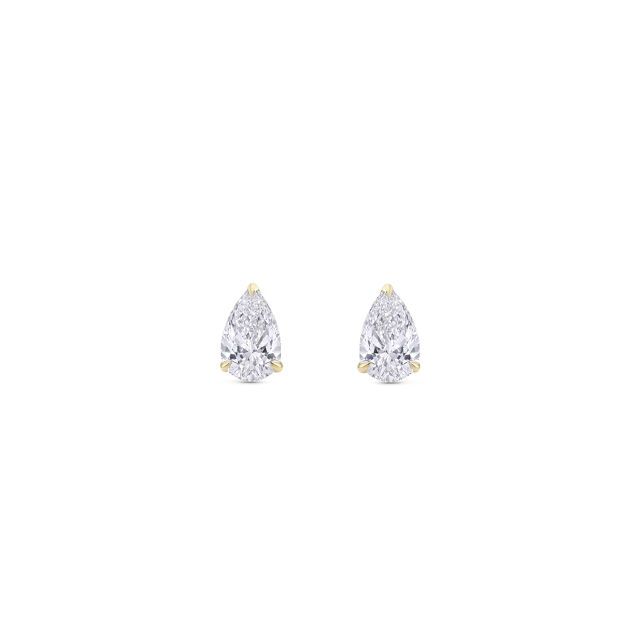 0.15ct Pear Diamond Studs in 18ct Gold