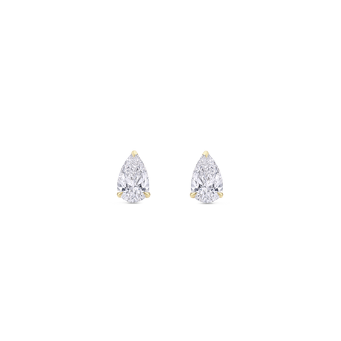 0.30ct Pear Diamond Studs in 18ct Gold