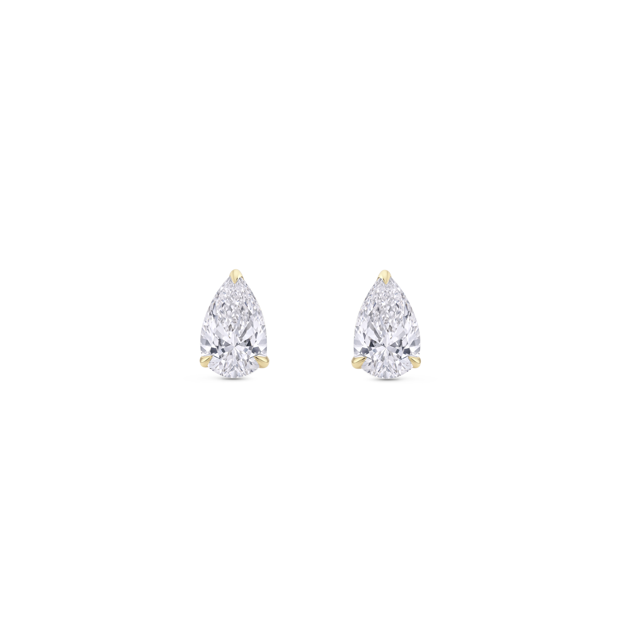 0.60ct Pear Diamond Studs in 18ct Gold