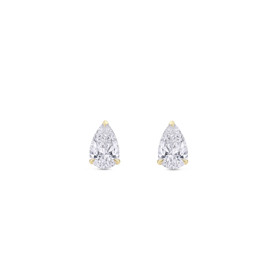 0.30ct Pear Diamond Studs in 18ct Gold