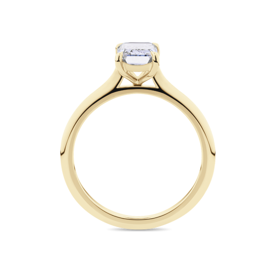 Emerald Cut Solitaire Diamond Engagement Ring