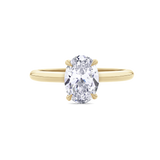 AG. 09 Oval Diamond Engagment Ring in 18ct Yellow Gold