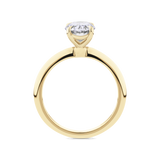 AG. 09 Oval Diamond Engagment Ring in 18ct Yellow Gold