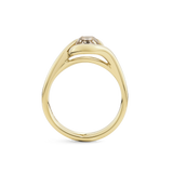 1.50ct Old Cut Champagne Diamond Engagement Ring