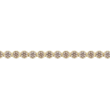 7.64ct Bezel Set Champagne Diamond Tennis Bracelet