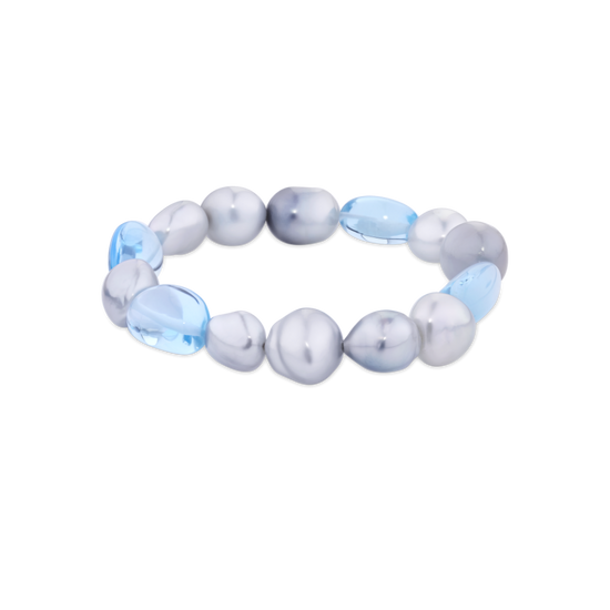 South Sea Pearl and Blue Topaz Bracelet