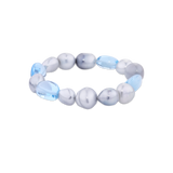 South Sea Pearl and Blue Topaz Bracelet