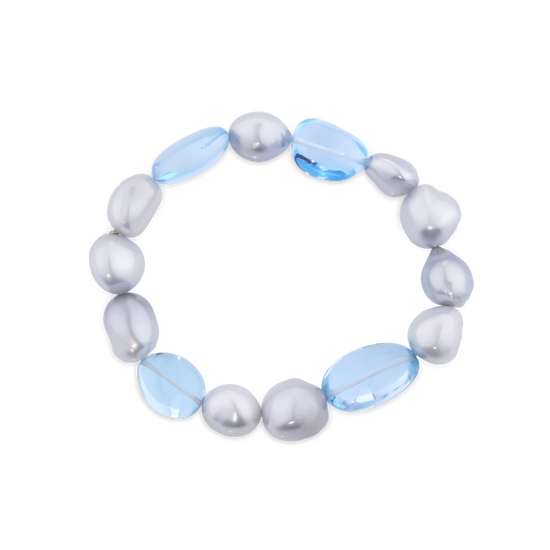 South Sea Pearl and Blue Topaz Bracelet