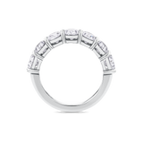 Oval Cut Diamond Eternity Band in Platinum