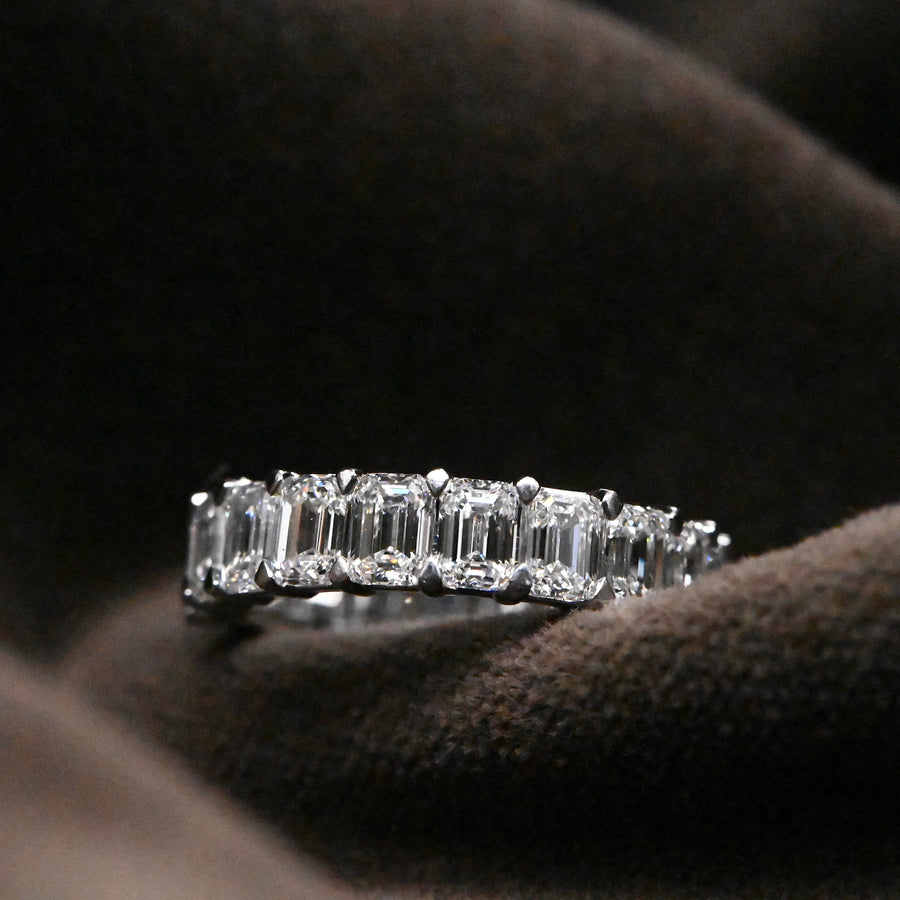 Emerald Cut Eternity Ring