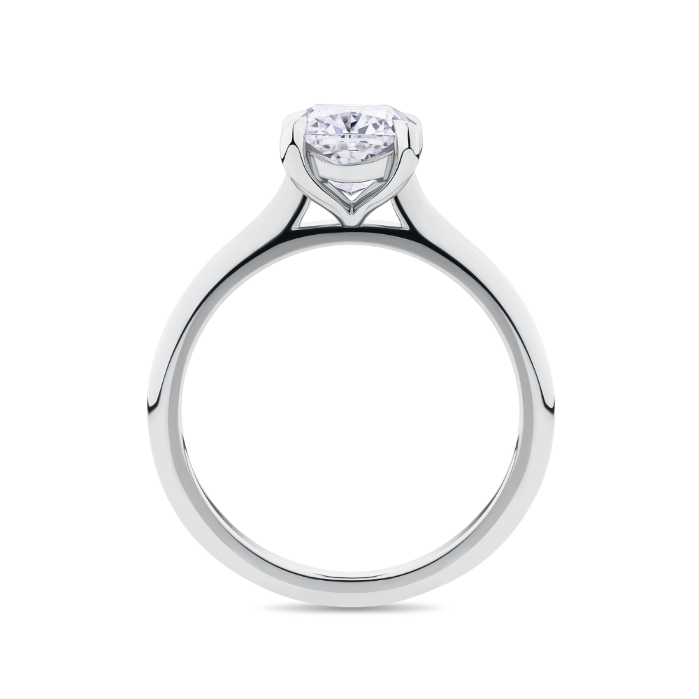 Cushion Cut Engagement Ring in Platinum