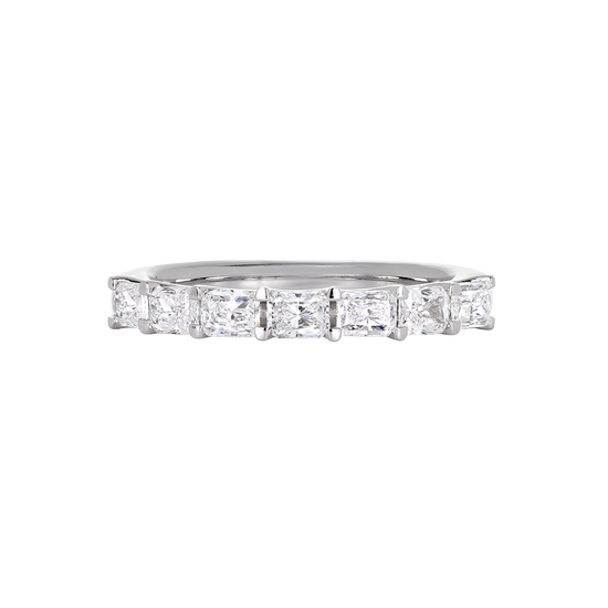 Radiant Cut Diamond Wedding Band