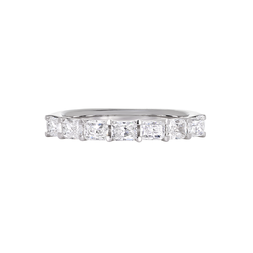 Radiant Cut Diamond Wedding Band