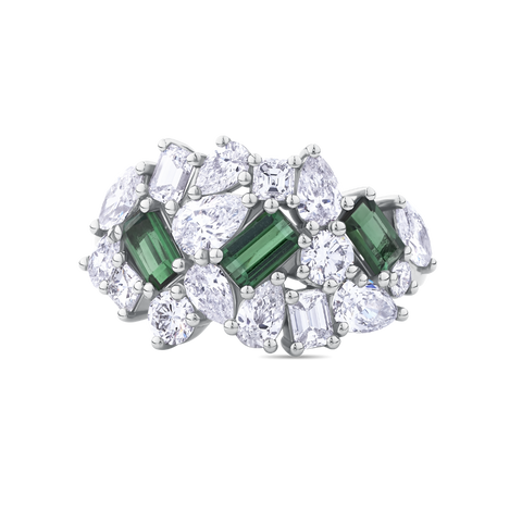 Tourmaline and Diamond Signature Cluster
