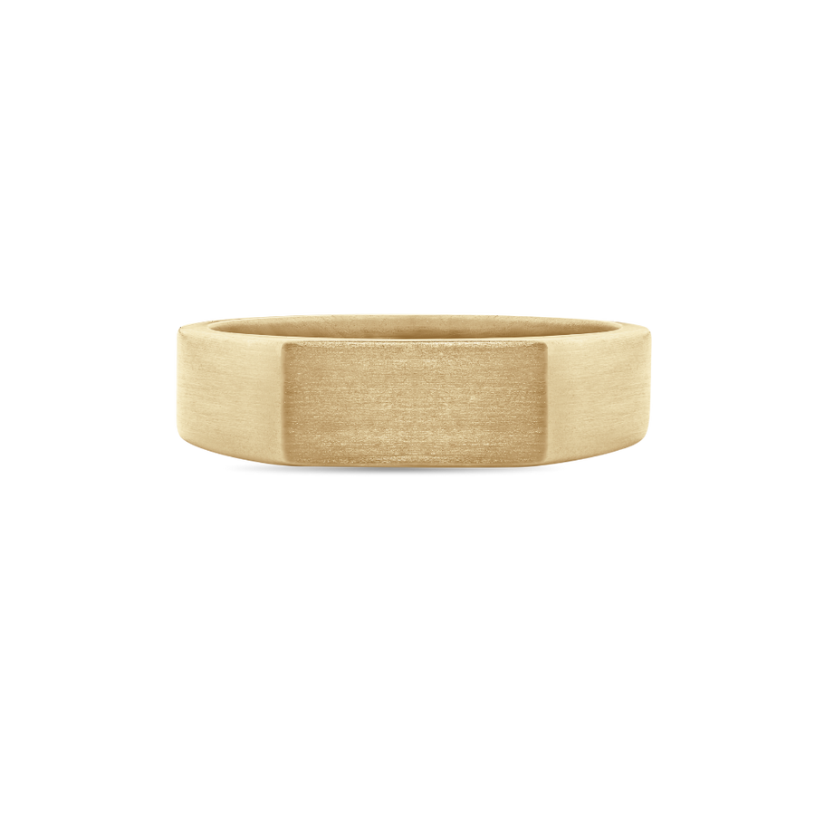 Polished Unisex Signet Ring in 9ct Gold