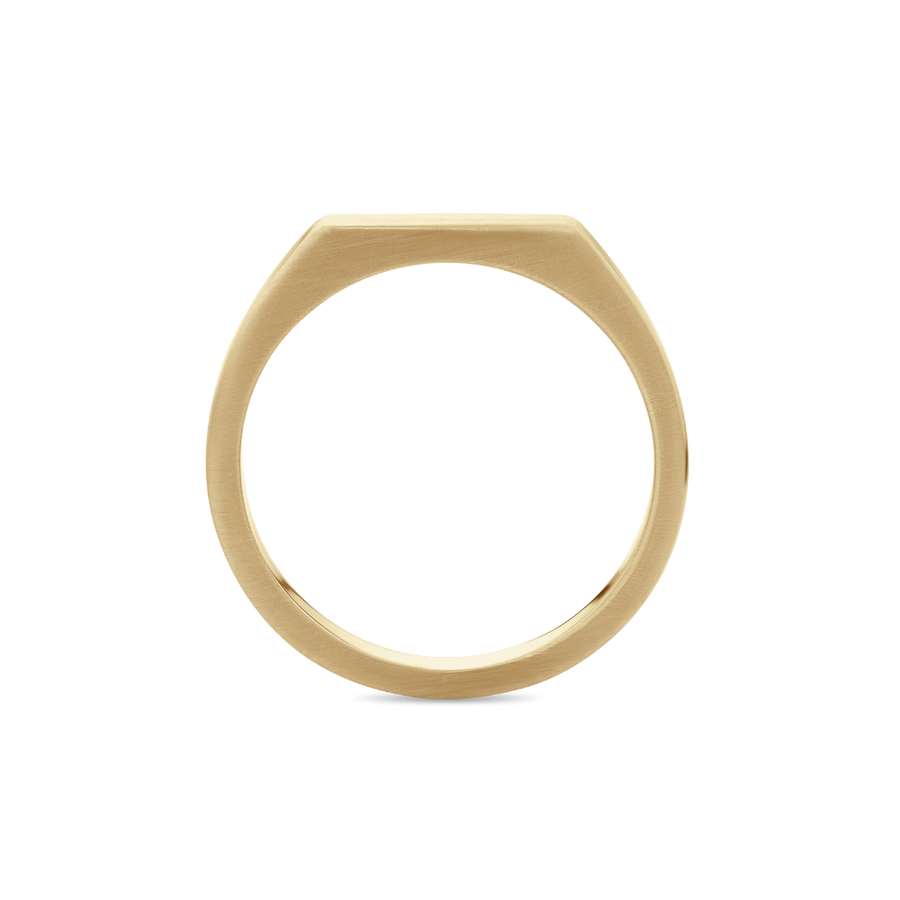 Polished Unisex Signet Ring in 9ct Gold