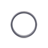 Tantalum Mens Wedding Band with Yellow Gold Sleeve