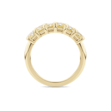 Yellow Diamond Double Row Eternity Band