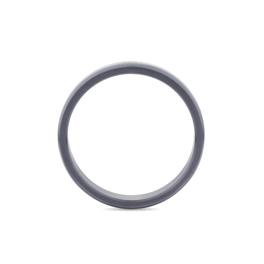 Tantalum Mens Wedding Band with 9ct Rose Gold