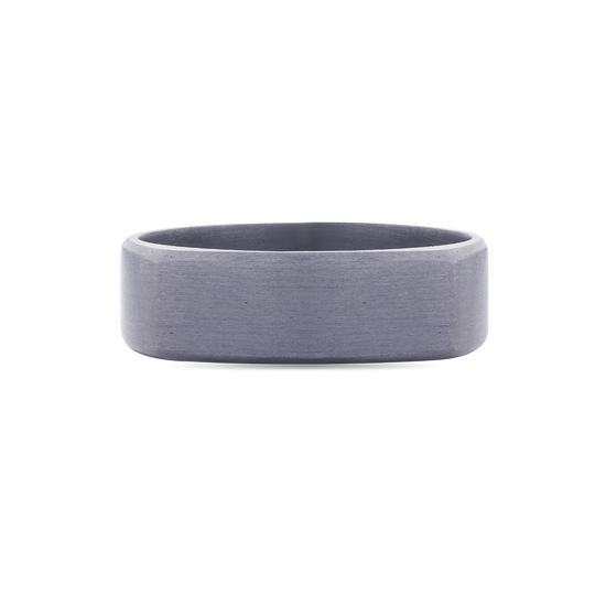 Tantalum Signet Style Wedding Band
