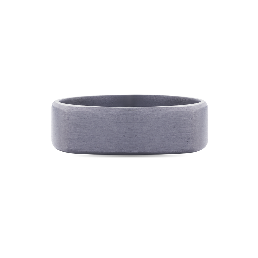 Tantalum Signet Style Wedding Band