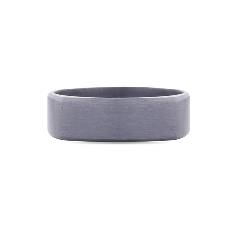 Tantalum Signet Style Wedding Band