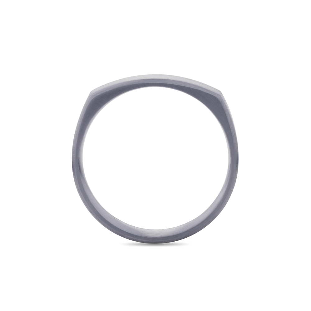 Tantalum Signet Style Wedding Band
