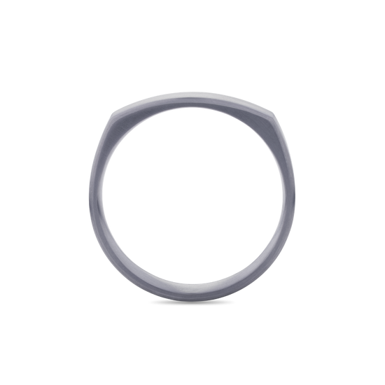 Tantalum Signet Style Wedding Band