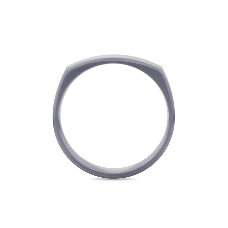 Tantalum Signet Style Wedding Band
