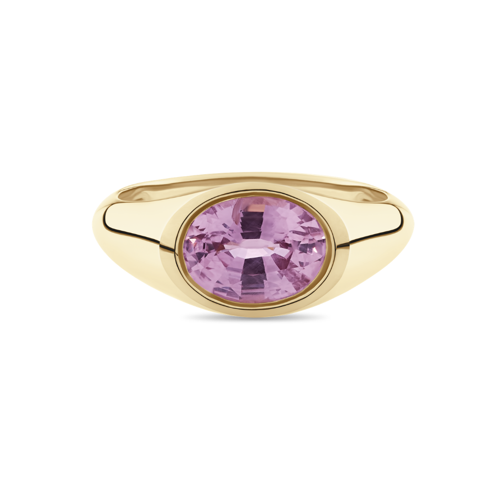 2.16ct Oval Cut Padparadscha Sapphire Ring