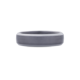 Tantalum Wedding Band With Bevelled Edge
