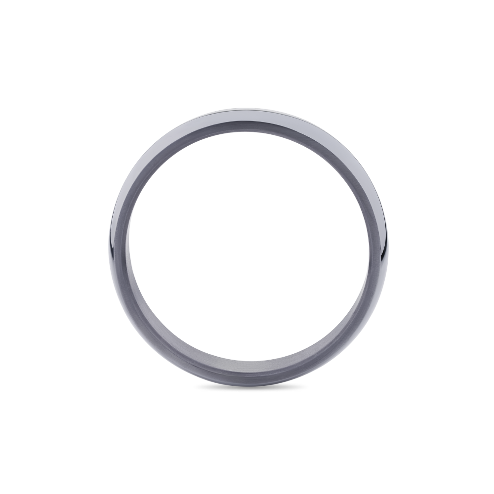 Tantalum Wedding Band With Bevelled Edge