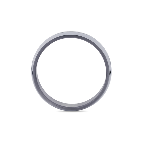 Tantalum Wedding Band With Bevelled Edge