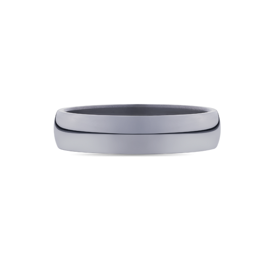 Tantalum Wedding Band With Half Round Profile
