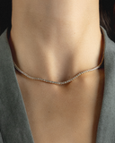 Diamond Tennis Necklace in 18ct Yellow Gold