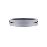 Tantalum Wedding Band With Half Round Profile