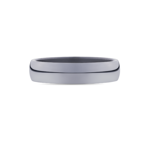 Tantalum Wedding Band With Half Round Profile
