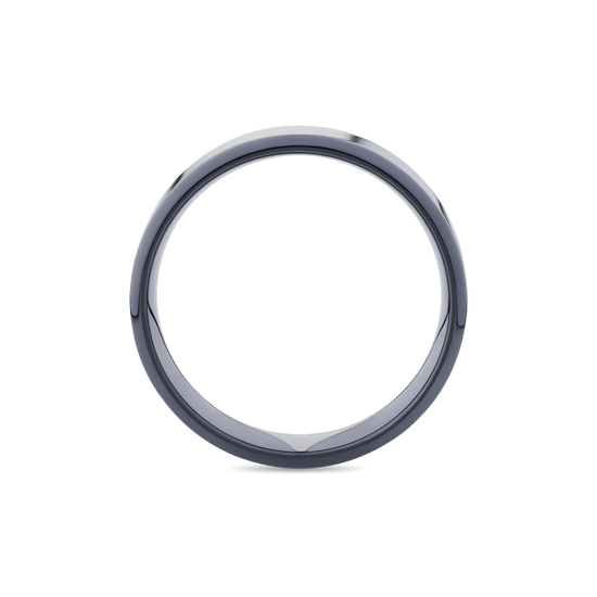 Tantalum Wedding Band With Half Round Profile