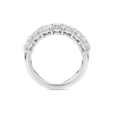 Emerald Cut Diamond Eternity Band in Platinum