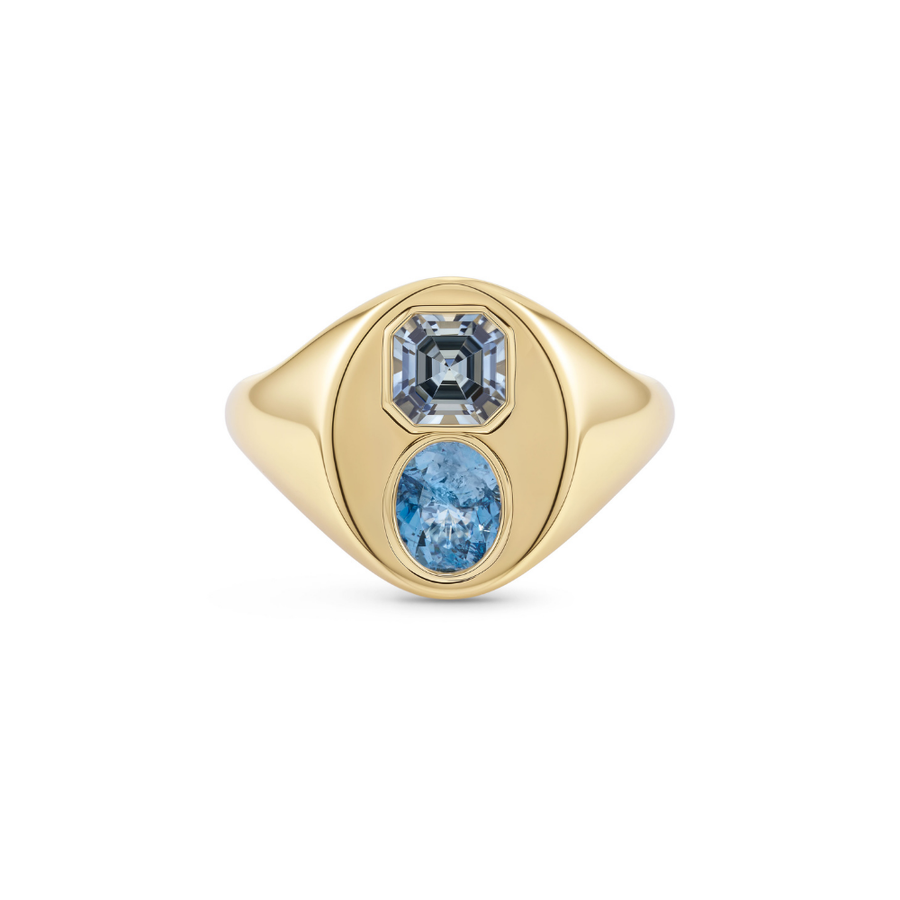 Personalised Gemstone Signet Ring