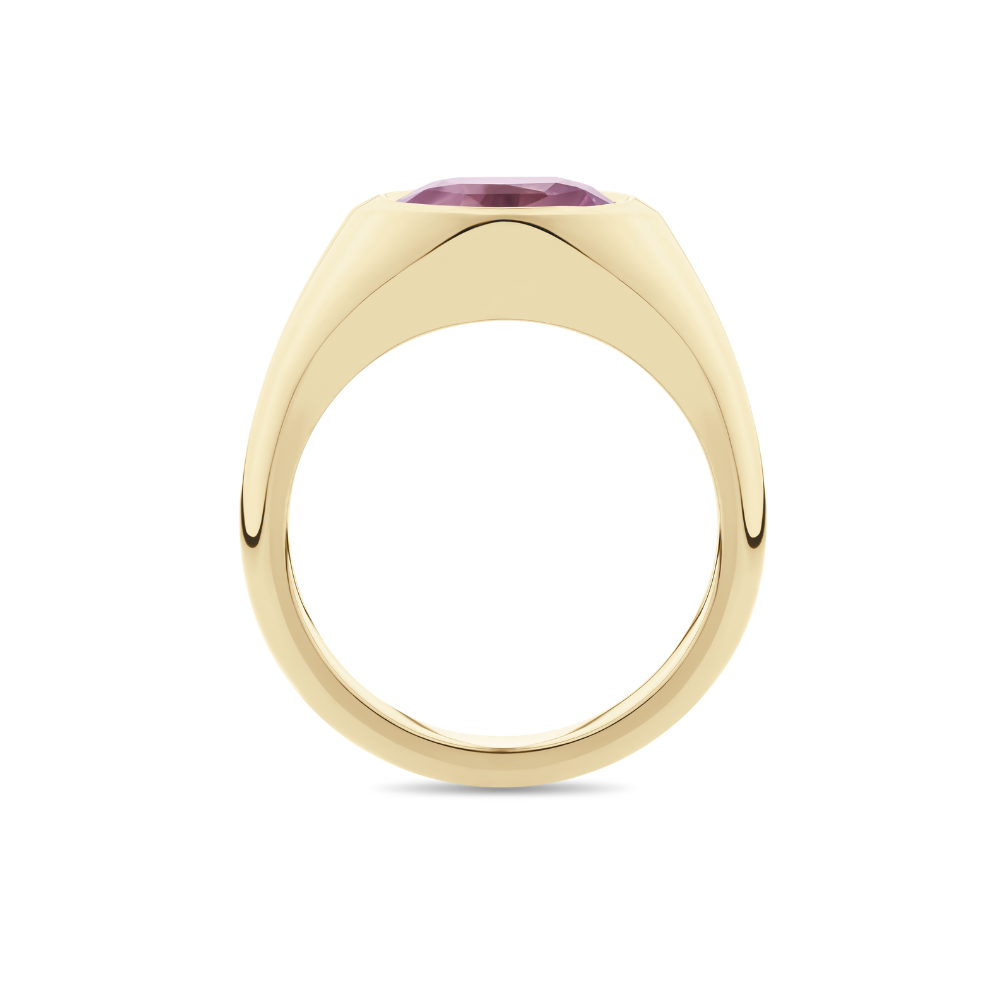 2.16ct Oval Cut Padparadscha Sapphire Ring