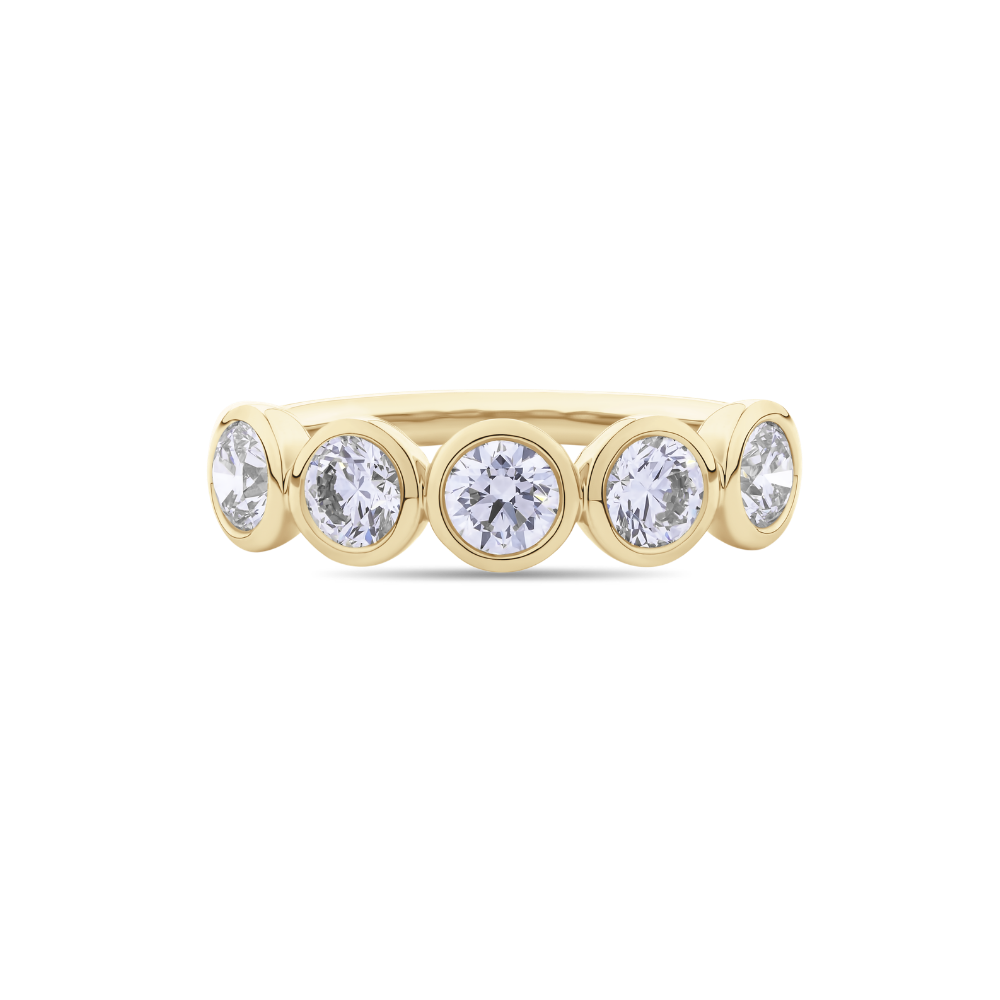 Bezel Set Round Diamond Eternity Band