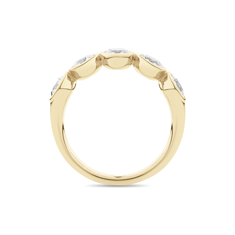 Bezel Set Round Diamond Eternity Band