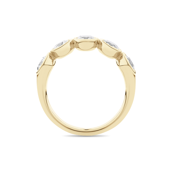 Bezel Set Round Diamond Eternity Band