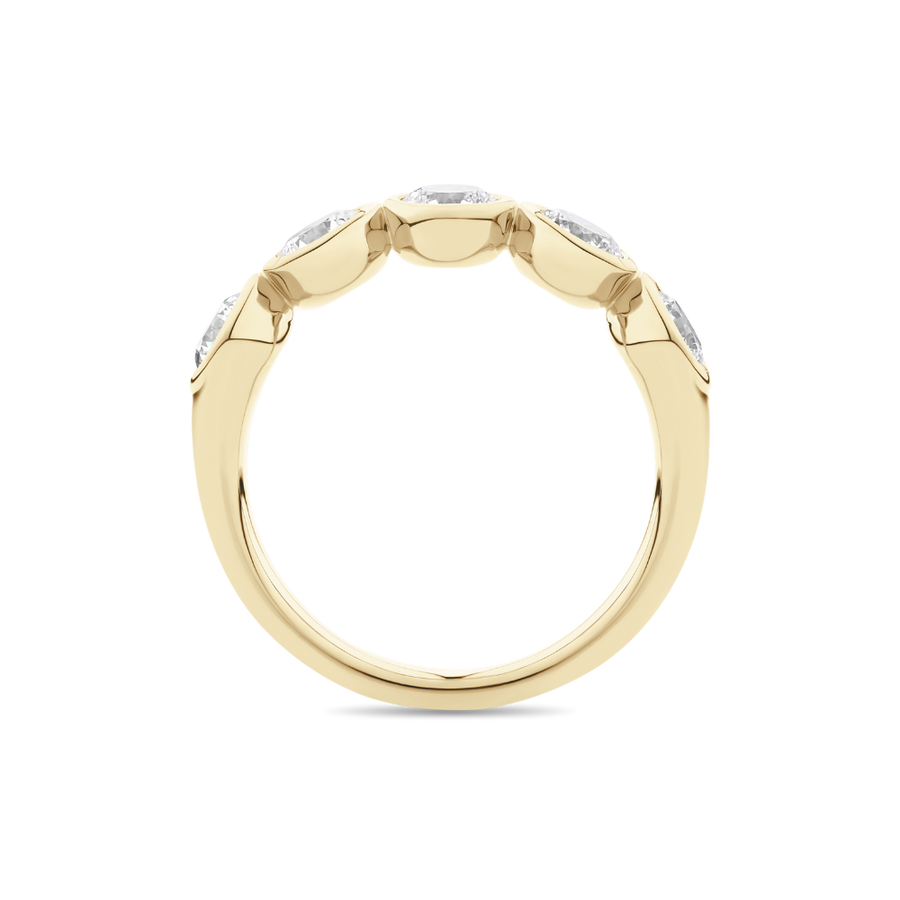 Bezel Set Round Diamond Eternity Band