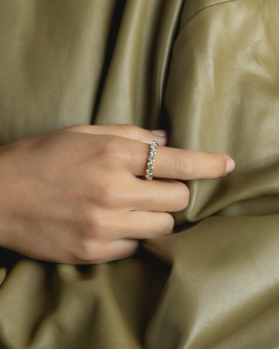 Double Gallery Diamond Eternity Band