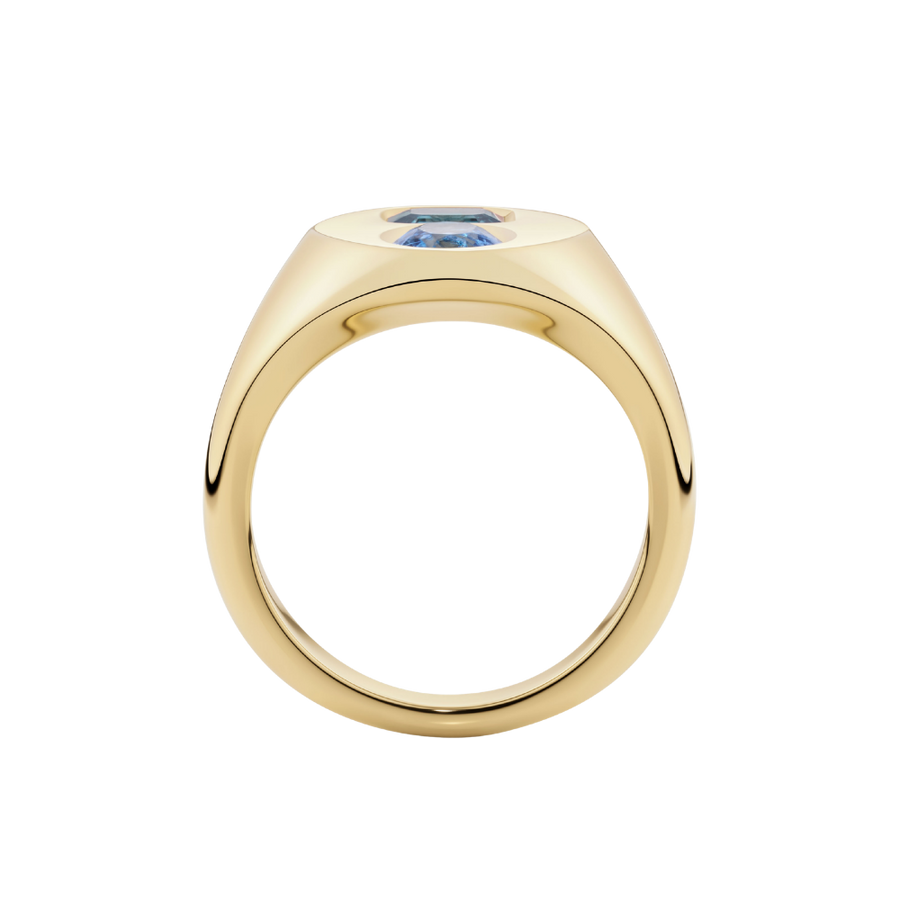 Personalised Gemstone Signet Ring