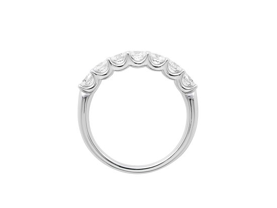 Round Brilliant Cut Diamond Eternity Band in 18ct White Gold