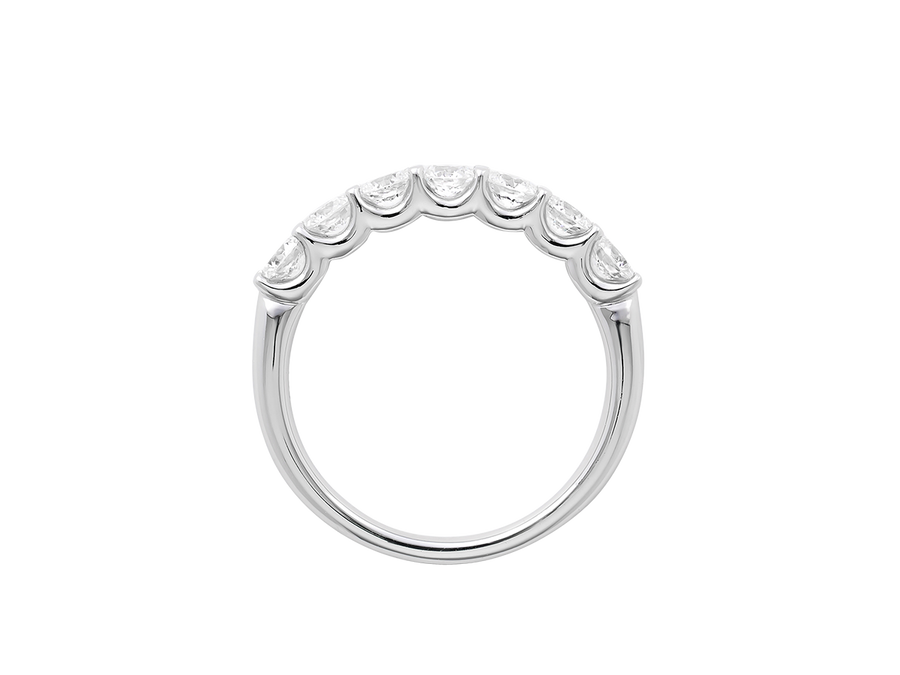 Round Brilliant Cut Diamond Eternity Band in 18ct White Gold