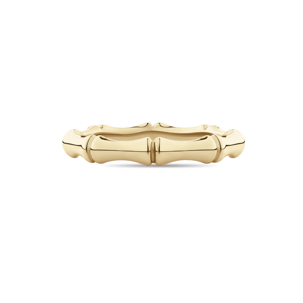 Bamboo Style Ring in 18ct Yellow Gold